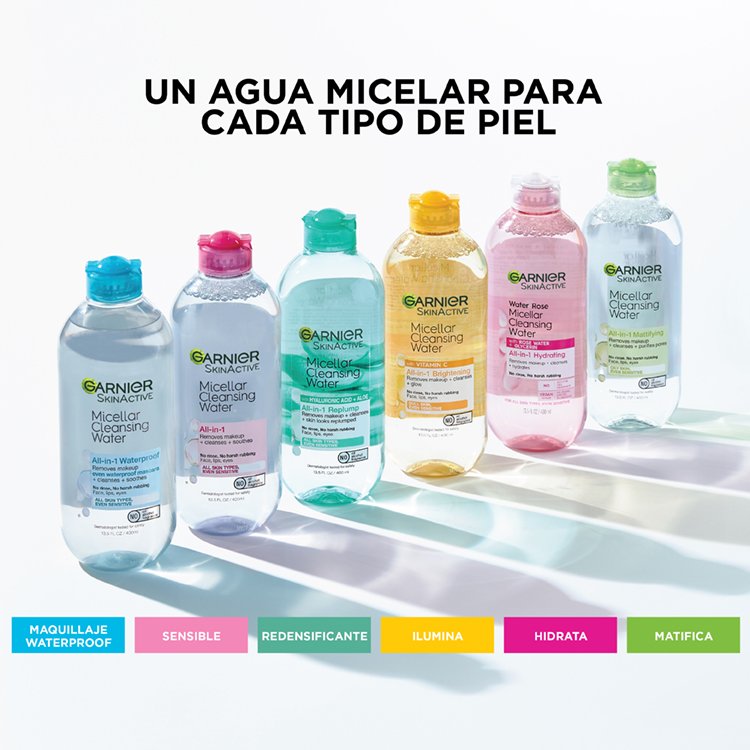 Garnier micellar water range